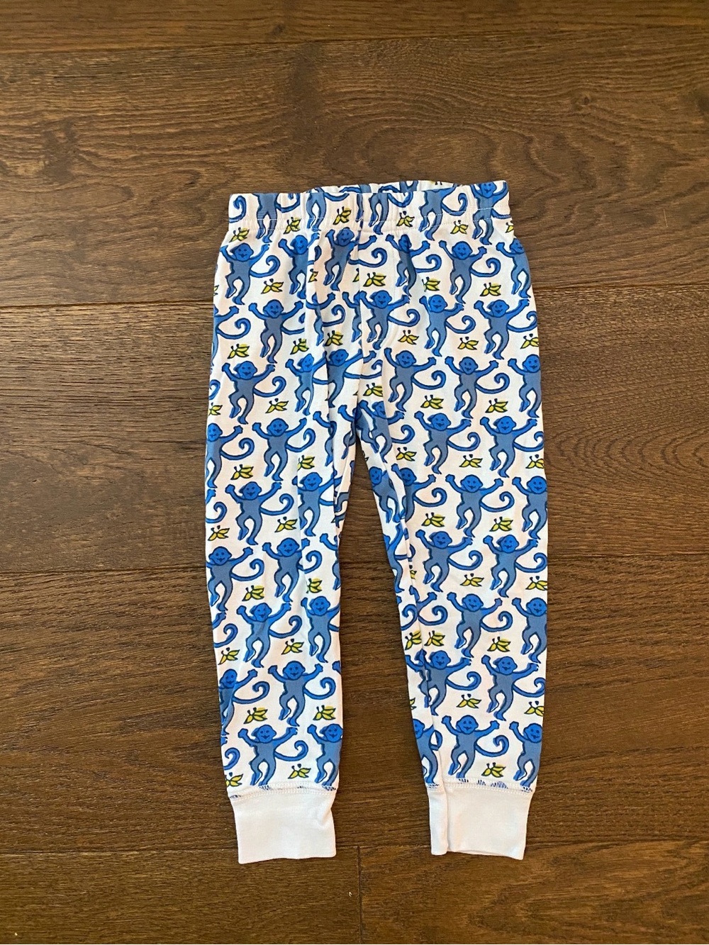 Roller Rabbit Blue Monkey Print Kids Pajama Bottoms